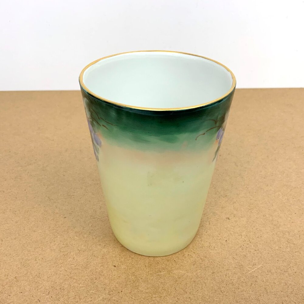 Vintage TK Czechoslovakia Hand Painted Porcelain Tumbler 4" Tall - Picture 5 of 16